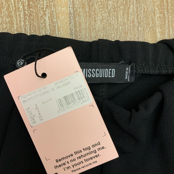 Missguided Black Pants Small Asos - Picture 2 of 3